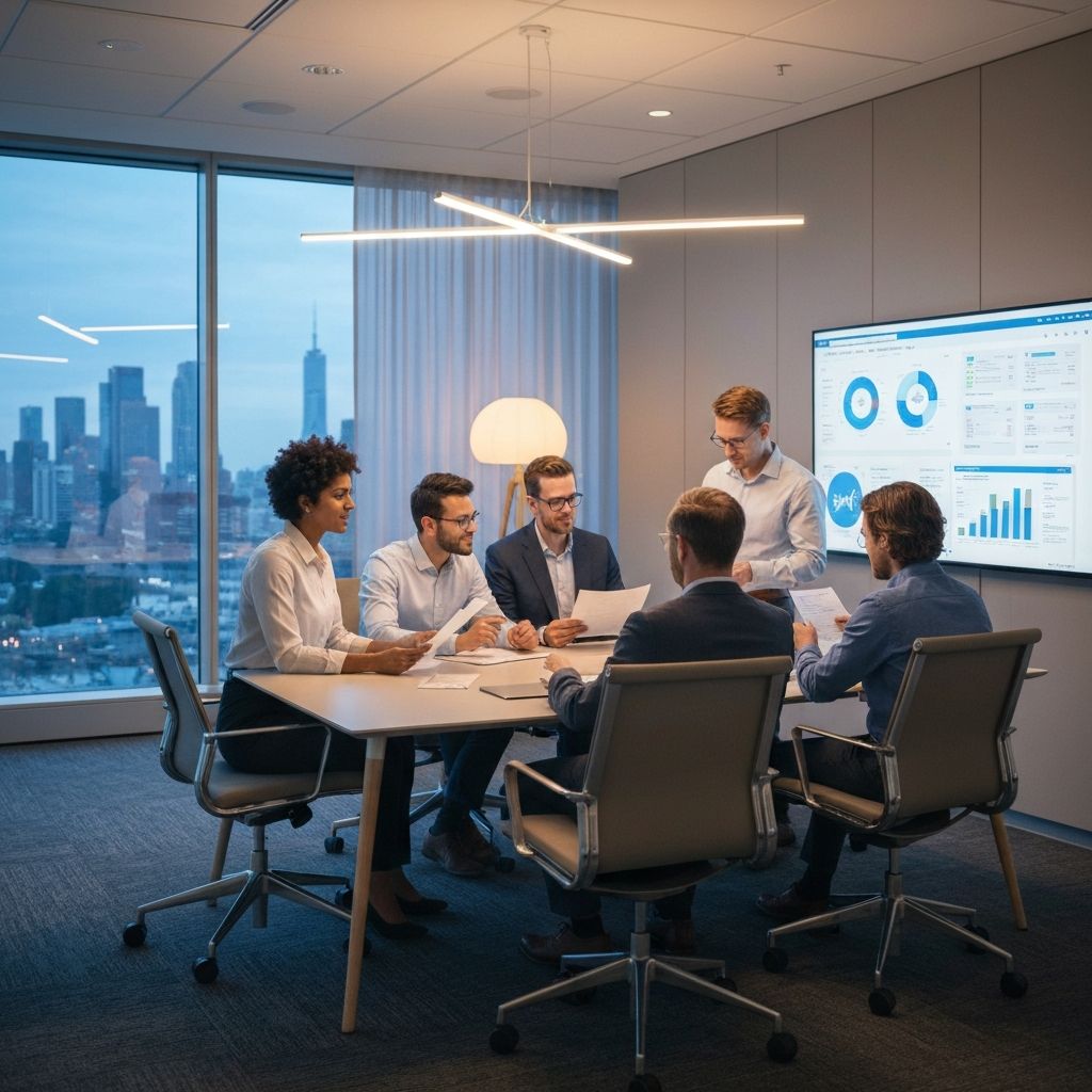 Legal team reviewing AI compliance documentation